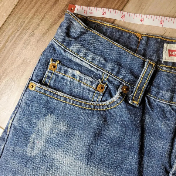 Levi's 514 Slim Straight Medium Wash Boys Size 16 Regular Jeans W28 L28 - Picture 11 of 12